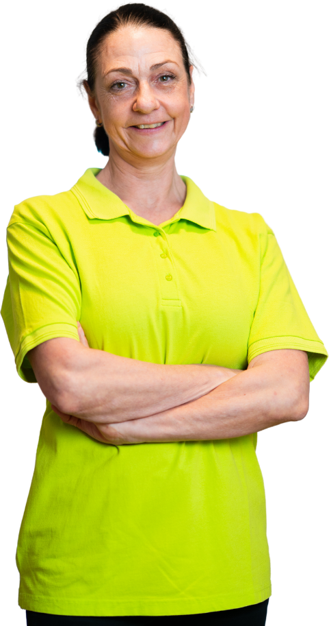 Physiotherapeut bei der Behandlung